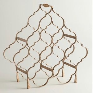 World Market Taj Gold Wine Rack 🍷
